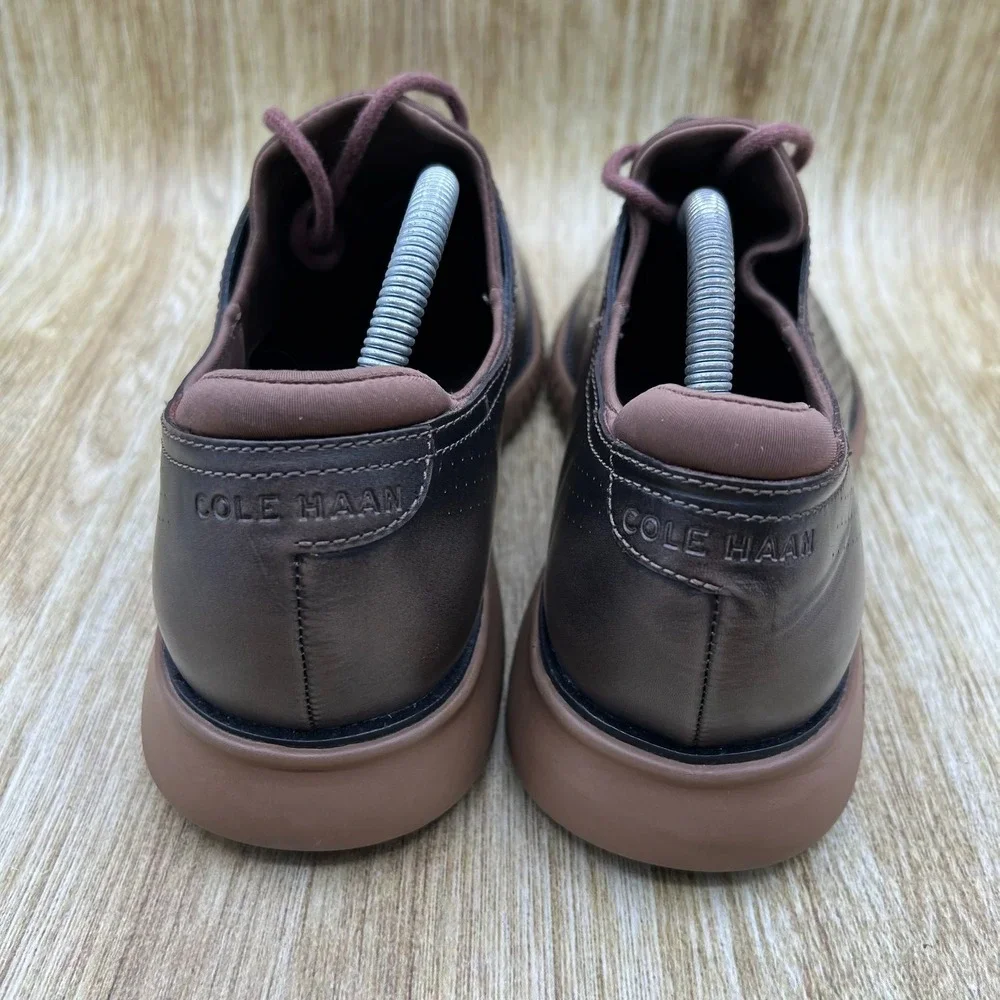 Cole Haan 2.Zerogrand Men's Size 9.5 M Laser Lined Brown Dress Shoes C25530